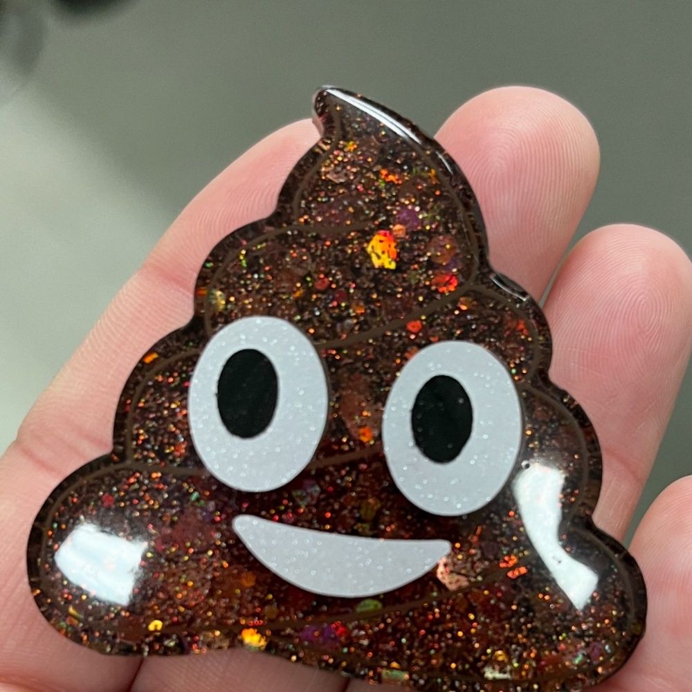 Poop emoji epoxy